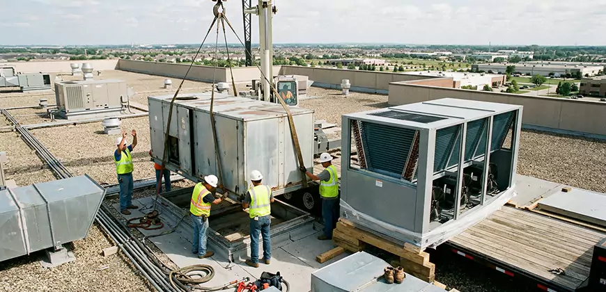 Commercial Air Handling Unit Replacement in Seaside